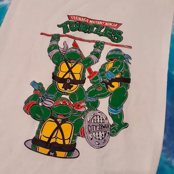 Vintage TMNT Mutant Ninja Turtles Pillowcase 90s - Picture 3 of 5